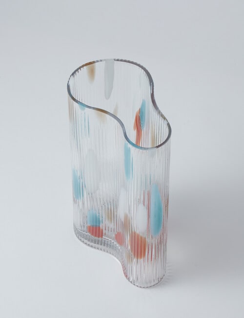 M&Co Napa Glass Vase, 29.5cm, Multi product photo View 02 L