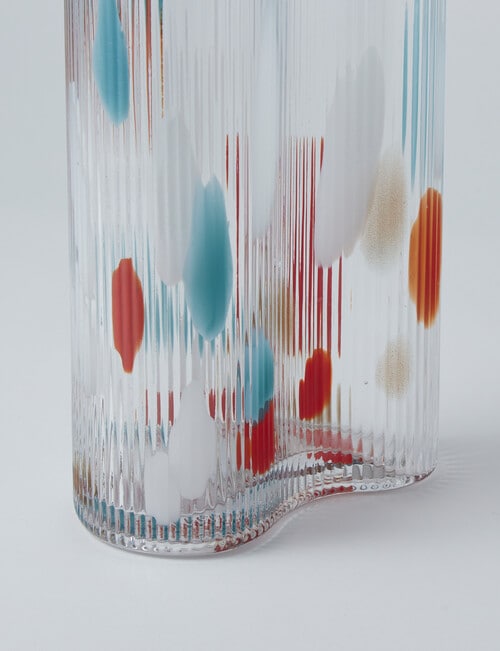 M&Co Napa Glass Vase, 29.5cm, Multi product photo View 03 L