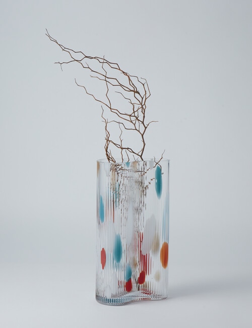 M&Co Napa Glass Vase, 29.5cm, Multi product photo View 04 L