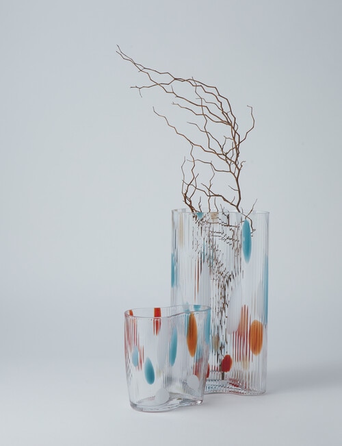 M&Co Napa Glass Vase, 29.5cm, Multi product photo View 05 L