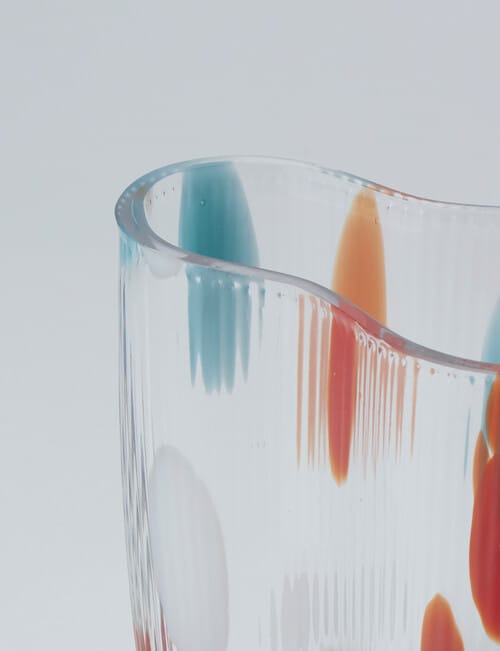 M&Co Napa Glass Vase, 15cm, Multi product photo View 03 L