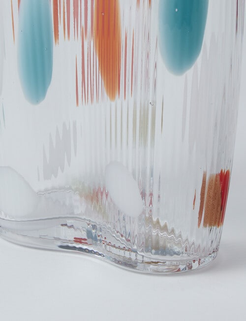 M&Co Napa Glass Vase, 15cm, Multi product photo View 04 L