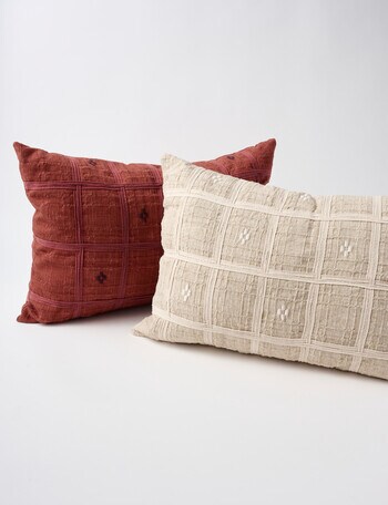M&Co Wilshire Linen Blend Cushion, Oat product photo