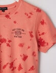 No Issue Tie Dye Short Sleeve Tee, Tomato product photo View 02 S