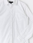 No Issue Spots Long Sleeve Formal Shirt, White product photo View 02 S
