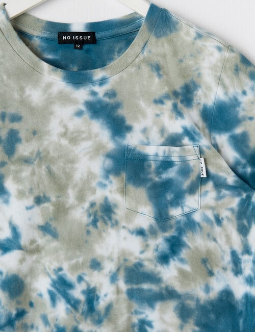 No Issue Tie Dye Short Sleeve Tee, Petrol product photo View 03 L