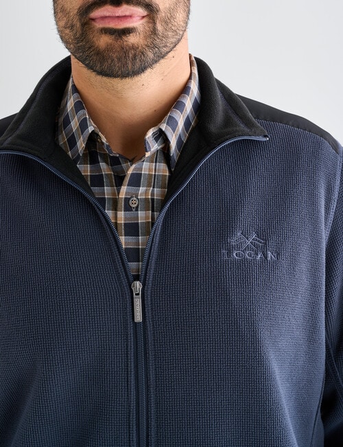 Logan Arty Fleece Pullover, Charcoal product photo View 04 L