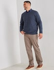 Logan Walker Merino Knit Pullover, Navy product photo View 03 S