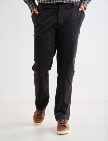 Logan Cord Pants, Charcoal product photo