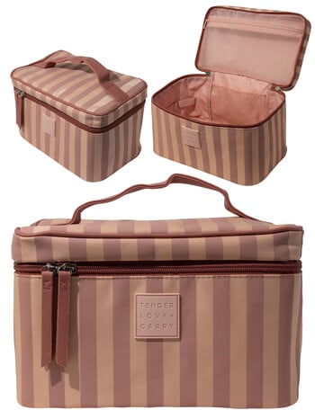 Tender Love + Carry Stripe Vanity, Pink product photo