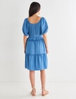 Whistle Puff Sleeve Tunic Dress, Chambray product photo View 02 S