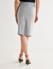Oliver Black Crosshatch Pencil Skirt, Grey product photo View 02 S