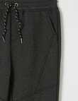 No Issue Trackpant Slim Ponte, Charcoal Marle product photo View 02 S