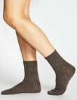 Ambra Fleck Crew Socks, 2-Pack, Taupe & Cream product photo View 03 S
