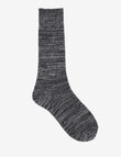 Ambra Recycled Polyester Slouch Sock, Charcoal product photo View 02 S