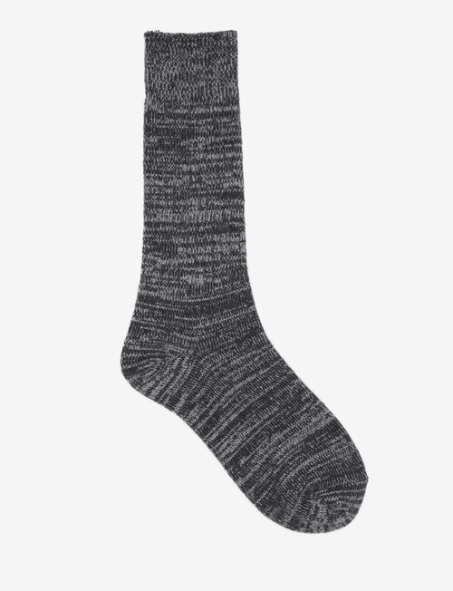 Ambra Recycled Polyester Slouch Sock, Charcoal product photo View 02 L