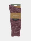 Ambra Recycled Polyester Slouch Sock, Sangria product photo