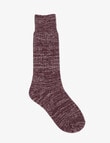 Ambra Recycled Polyester Slouch Sock, Sangria product photo View 02 S