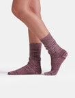 Ambra Recycled Polyester Slouch Sock, Sangria product photo View 03 S