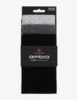 Ambra Cotton Comfy Crew Sock, 3-Pack, Black,Grey & Charcoal product photo
