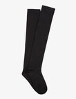 Ambra Cotton Over The Knee Sock, 2-Pack, Black product photo View 02 S