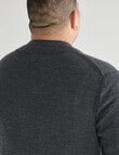 North South Merino Merino 1/4 Zip Jumper, Charcoal product photo View 05 S