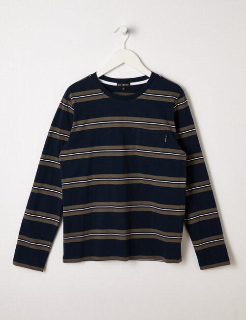 No Issue Stripe Long Sleeve Tee, Navy product photo