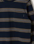 No Issue Stripe Long Sleeve Tee, Navy product photo View 02 S