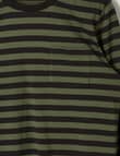 No Issue Stripe Long Sleeve Tee, Khaki product photo View 02 S