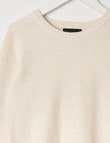 No Issue Waffle Jumper, Oat Marle product photo View 02 S