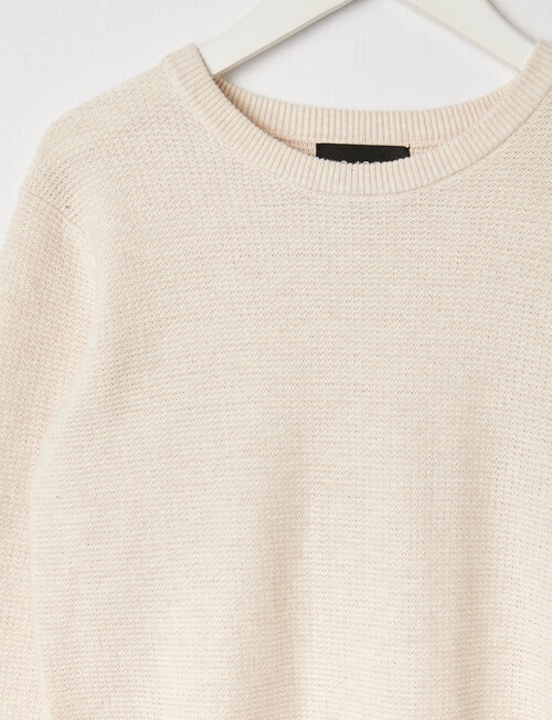 No Issue Waffle Jumper, Oat Marle product photo View 02 L
