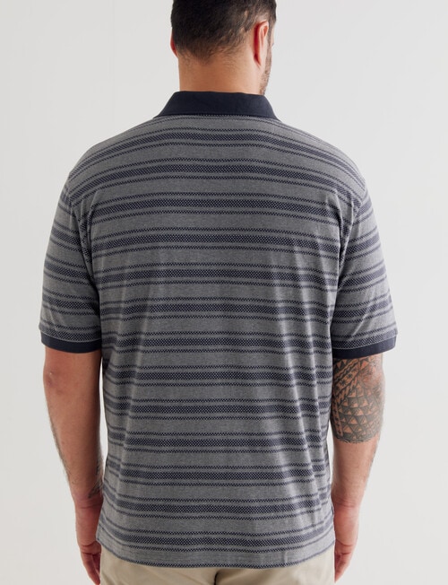 Logan Dusty Polo, Grey & Navy product photo View 02 L