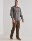 Logan Silas Long Sleeve Shirt, Navy product photo View 03 S