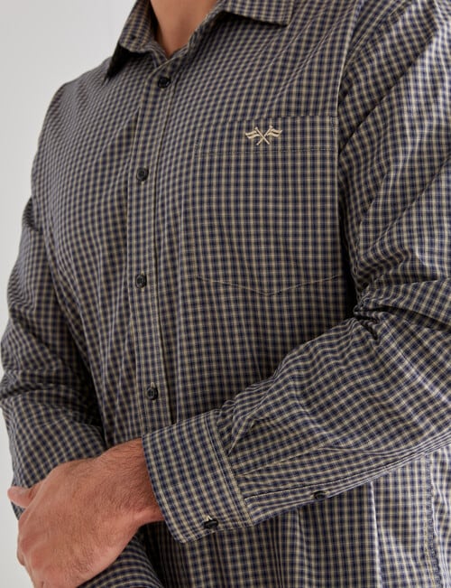 Logan Silas Long Sleeve Shirt, Navy product photo View 04 L
