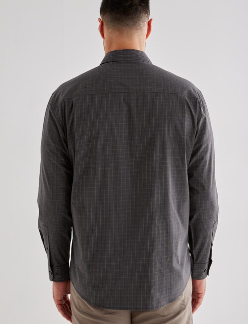 Logan Ezra Long Sleeve Shirt, Black product photo View 02 L