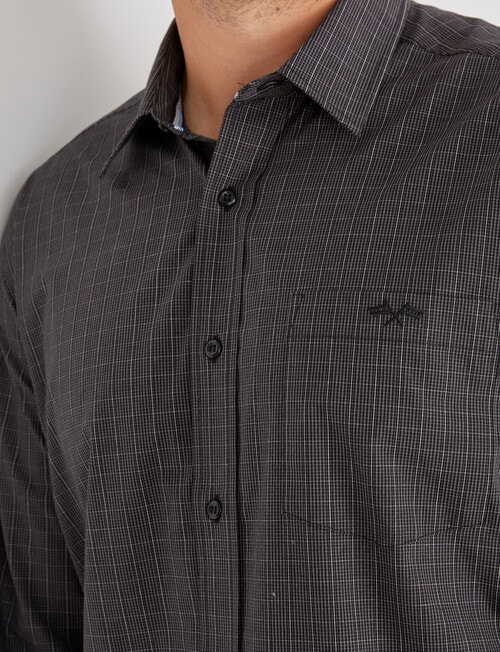Logan Ezra Long Sleeve Shirt, Black product photo View 04 L