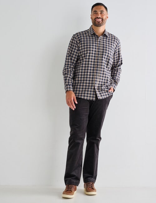 Logan Hume Long Sleeve Shirt, Charcoal product photo View 03 L