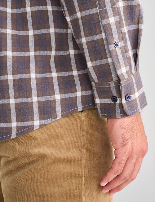 Logan Clifton Long Sleeve Shirt, Tan product photo View 06 L