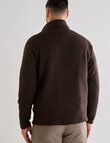 Logan Drum Fleece Pullover, Brown product photo View 02 S