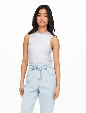 ONLY Bianka Sleeveless Top, Cloud Dancer product photo