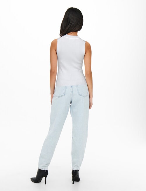 ONLY Bianka Sleeveless Top, Cloud Dancer product photo View 02 L