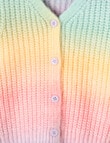 Mac & Ellie Ombre Cardigan, Rainbow product photo View 02 S
