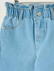 Mac & Ellie PaperBag Waist Jeans, Mid Blue product photo View 03 S