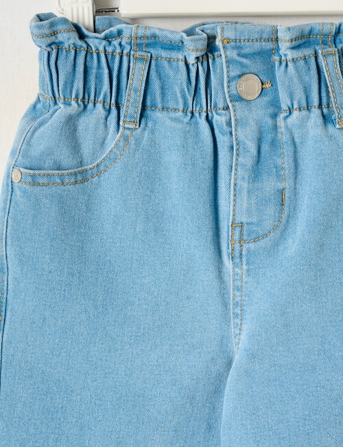 Mac & Ellie PaperBag Waist Jeans, Mid Blue product photo View 03 L