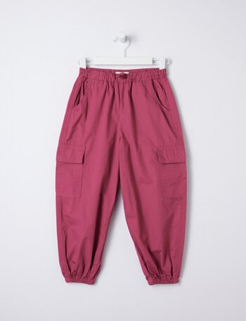 Mac & Ellie Parachute Pants, Berry product photo