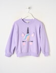 Mac & Ellie Unicorn Sweatshirt, Wisteria product photo