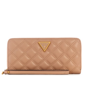 Guess Giully SLG Large Zip Around Wallet, Beige product photo
