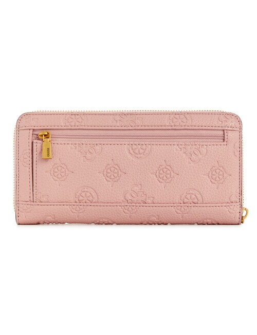 GUESS Izzy SLG Large Zip Around Wallet Dove Logo [214398] - porte