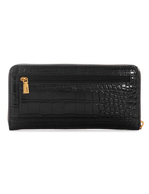 Guess Laurel SLG Large Zip Around Wallet, Croco Pu product photo View 02 L