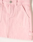 Mac & Ellie Cargo Denim Skirt, Light Pink product photo View 03 S